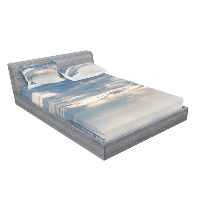 Microfiber Sheet Set, Queen Sheet Set with Fitted Sheet