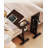 Adjustable Bedside Table Mobile Design, Tilting Tabletop, Side Tray, Sturdy Base, Specifically Crafted For Bedside Use Walnut