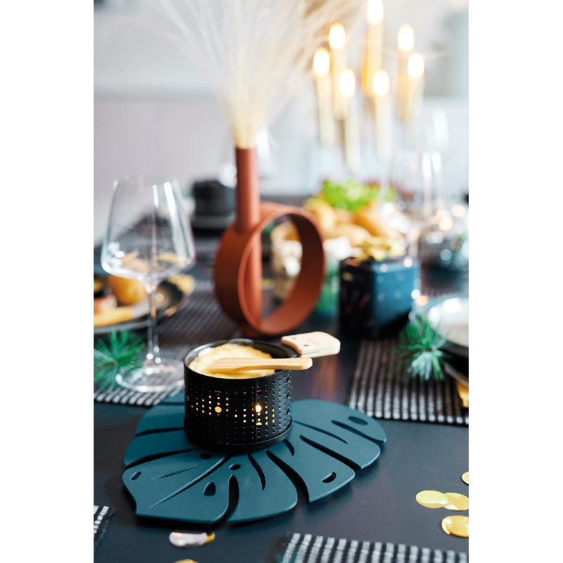 Monstera Trivet, Acapulco Blue