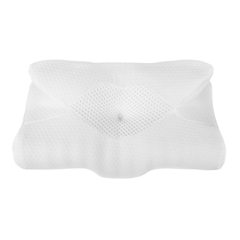  Ergonomic Neck Pillow Memory Foam for Sleep Well Breathable Washable Cover