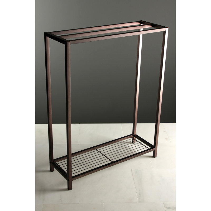Kingston Brass Edenscape Freestanding 3-Bar Towel Rack, Oil Rubbed Bronze