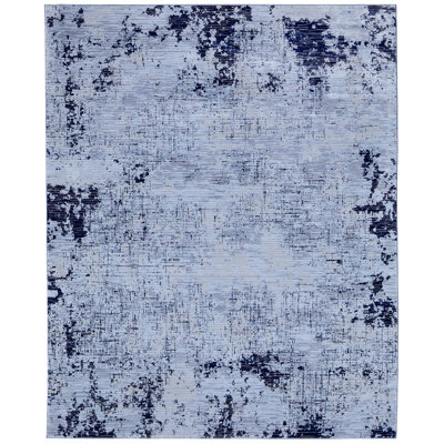 Maxin Modern Abstract, Blue/Black, Accent Rug