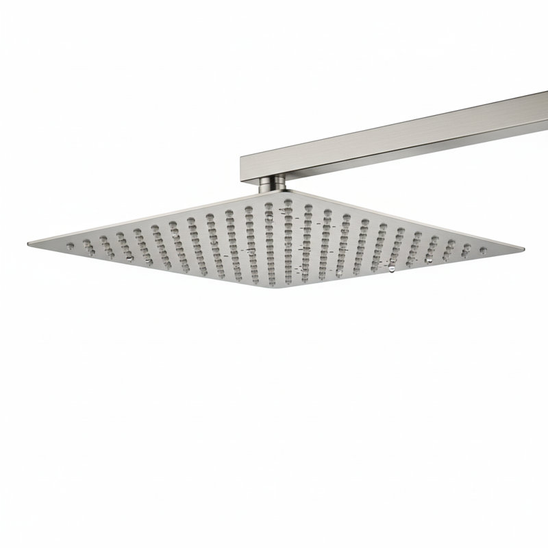 Pomme de douche à pluie carrée 10 po avec douchette - sans valve de douche incluse