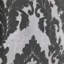 Flocage gris argenté métallique velours damassé victorien