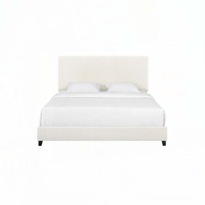Lit plateforme tapissier Boucle