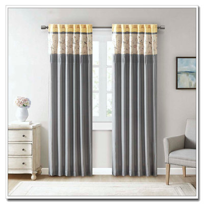 Embroidered Curtain Panel