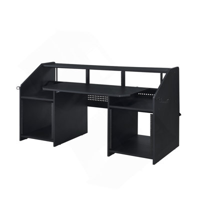 Bureau de musique à finition noire