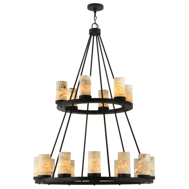 Dunstable 18 - Light Glass Chandelier