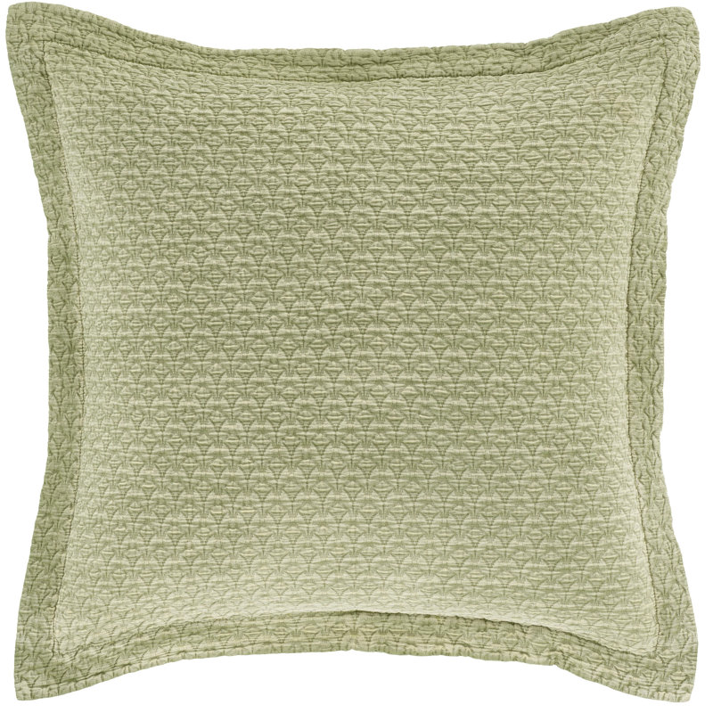 Hawley Matelasse Sham, Euro, Sage