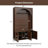 Farmhouse Hall Tree Fits Mudroom Living Room Use with Arched Design, Adjustable Shelves & 4 Hooks-874710436