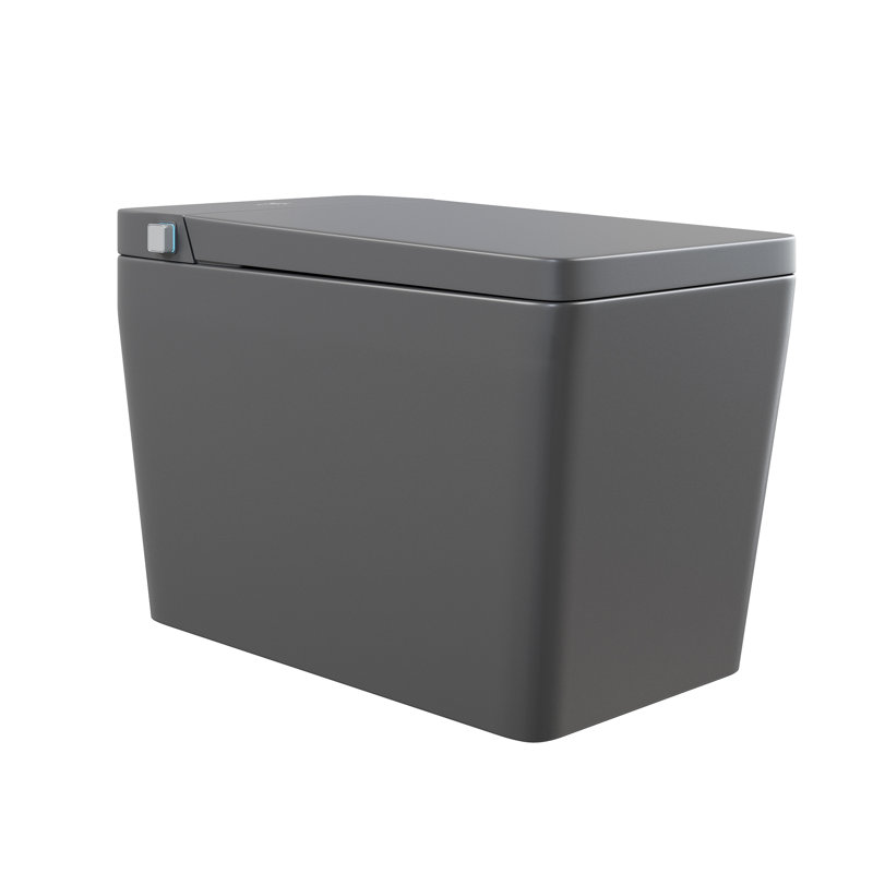 Concorde One Piece Smart Toilet 1.28 GPF With Heated Bidet, Air Drying, Night Light, Foot Sensor, Matte Gray
