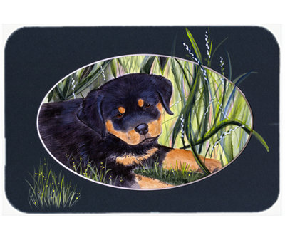 Winston Porter Rottweiler Rectangle Glass Cutting Board