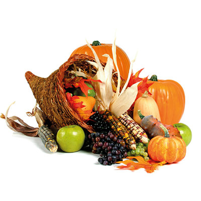 Thanksgiving Cornucopia Cardboard Standup