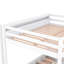 Lit superposé convertible blanc avec options de rangement: escalier, table, 3 tiroirs - rangement robuste et efficace-643675689