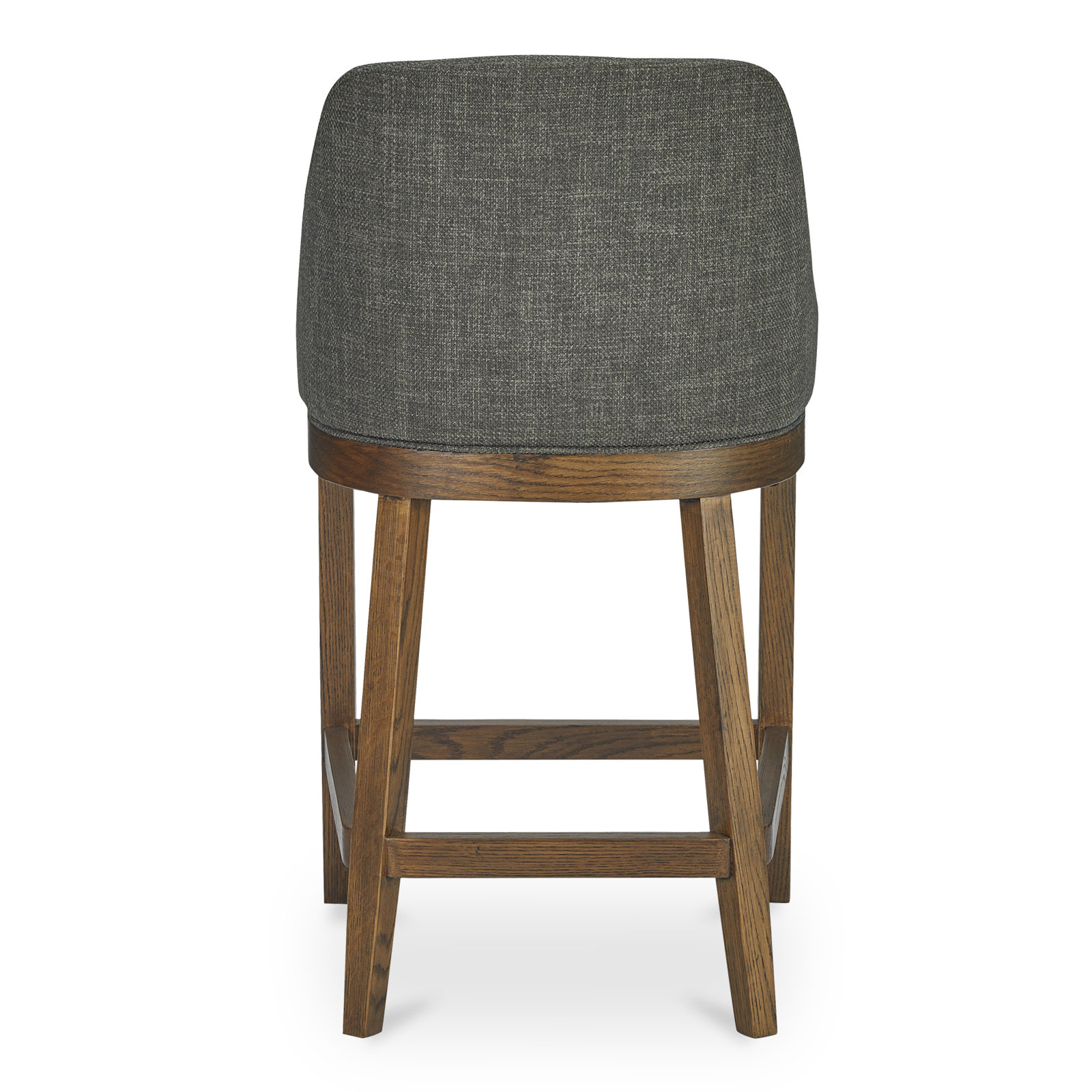 Daya 27" Bar Stool, Charcoal Performance Chenille