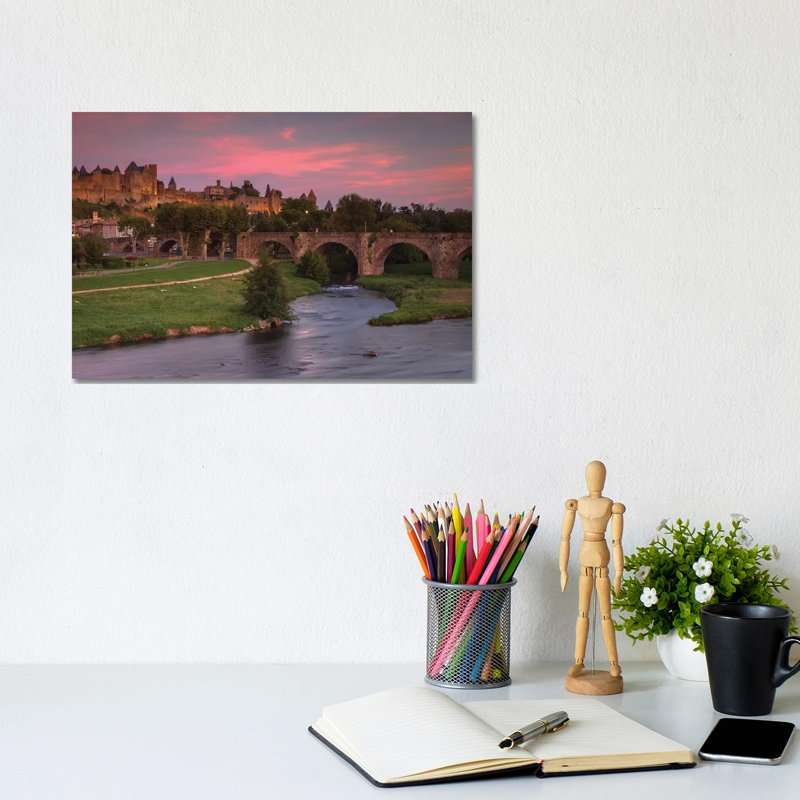 Carcassonne by Sergio Lanza - Gallery-Wrapped Canvas Giclée on Canvas, 66.04 cm H x 45.72 cm W x 3.175 cm D, Wrapped Canvas
