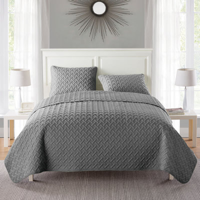 Ensemble de courtepointe à tissage de panier Nina