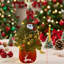 Mini arbre de Noël artificiel 2 pi, arbre de Noël de table pré-éclairé pour décoration de bureau à domicile, décoration de fête des fêtes