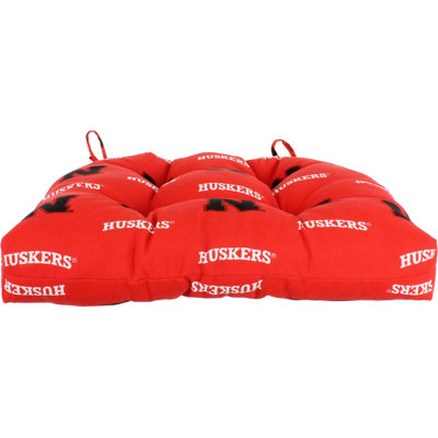 Coussin de chaise de salle à manger intérieur/extérieur nebraska NCAA