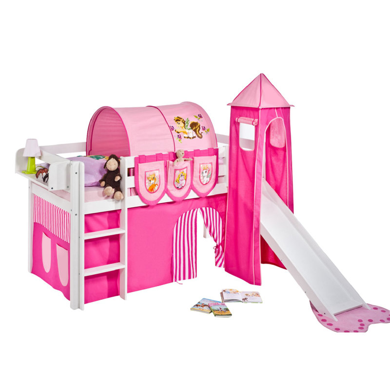 Mid Sleepers Themed Beds with Built-in Ladder Included, Single (3')