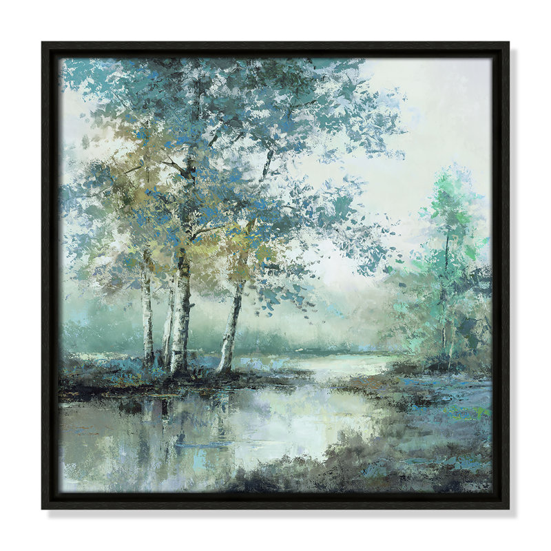 Spring's Grace II - Square Version Print par T.C. Chiu, Espresso, H 17,5 po x l 17,5 po