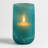 Modern Glass Flower Vase With Swirled Pattern -  Coastal Inspired Tall Vases For Styling Table Arrangements And Home Decor - Blue/Green-1072335808
