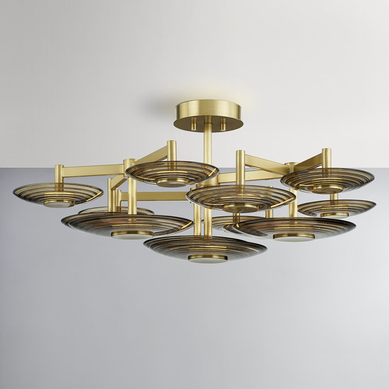 Griston 9 Light Semi Flush by Pembrooke & Ives for Hudson Valley Lighting
