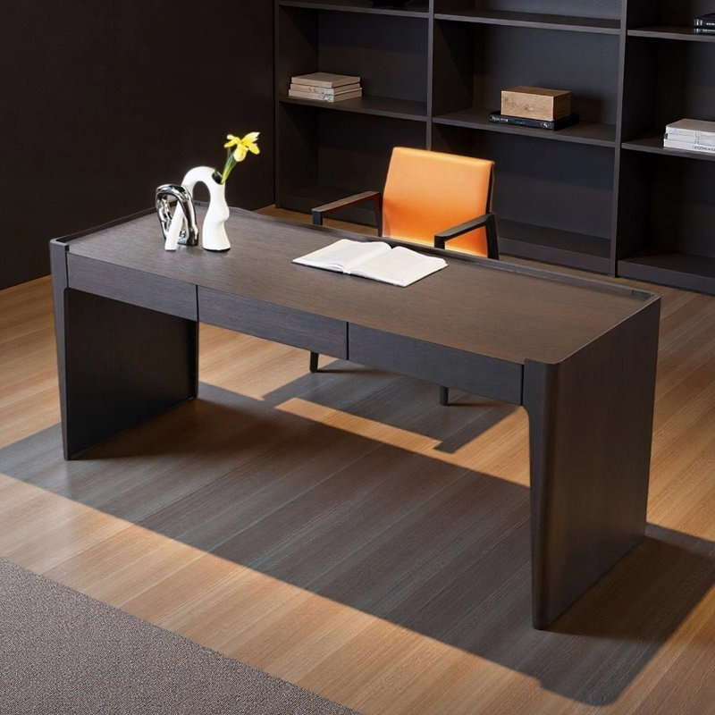 Modern minimalist writing desk, 29.53" H x 70.87" W x 25.59" D 