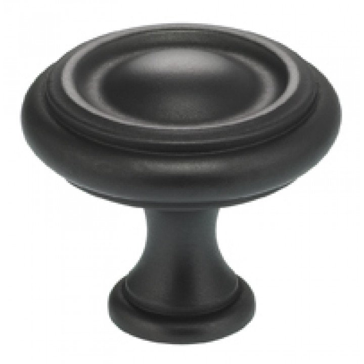 Poignée champignon surdimensionnée de 1,1875 po de diamètre, H 1,19 po x l 1,19 po x P 1 po, Bronze frotté à l'huile