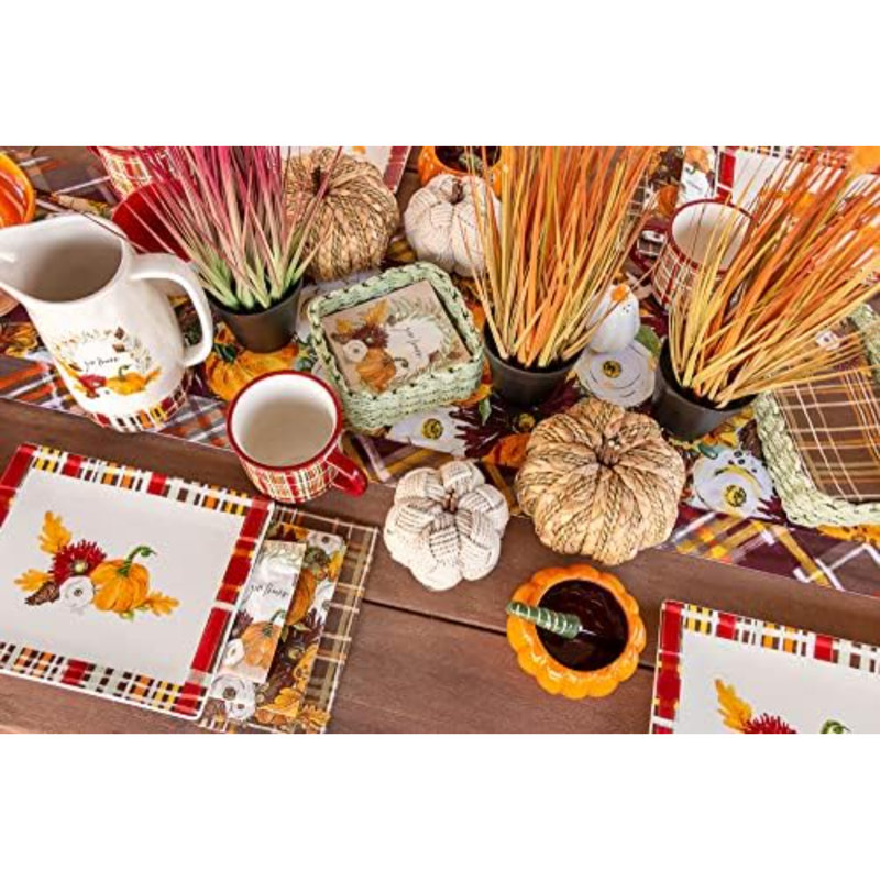 Citrouille décorations d'automne et d'automne, petit, osier tissé