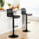 Lolar Swivel Bar Stools Set, Counter Height Bar Stools with Back, Adjustable Bar Stools 24" to 32", Faux Leather Bar Stools for Kitchen Island