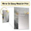 Grey And Gold Abstract Marble I - Abstract Decorative Mirror On Metal-928410682