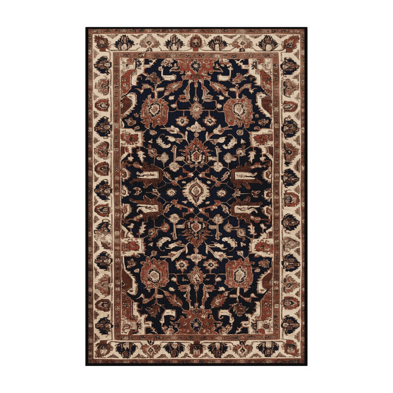 Tapis brun lavable à la machine, Rectangulaire 2 pi x 3 pi