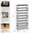 Metal Shoe Rack With Shelves – Large Capacity Shoe Storage Organizer For Entryway, Hallway, Closet, Garage-960036702