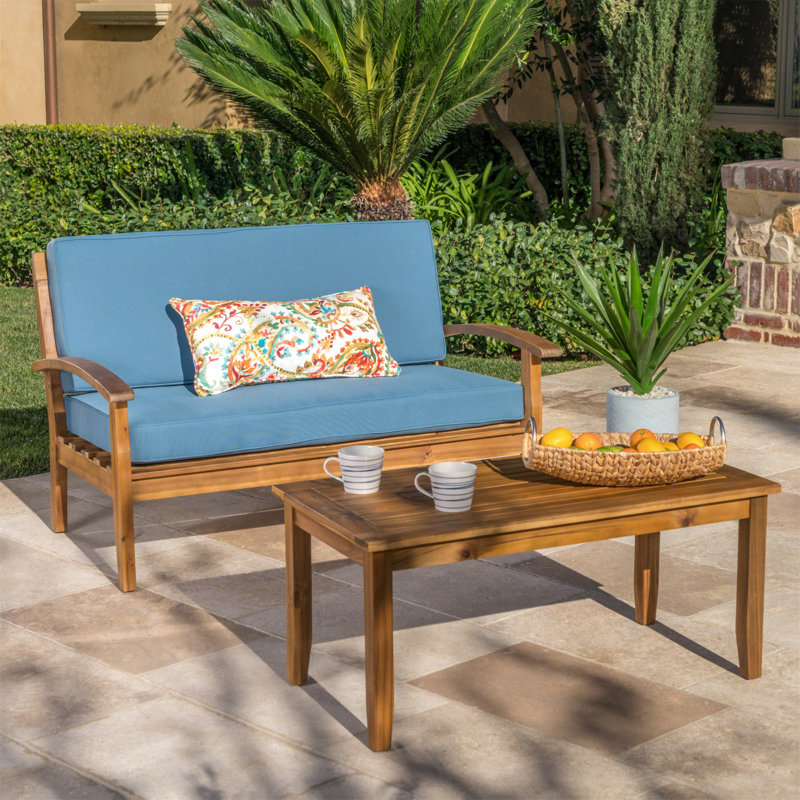 LOVE SEAT + COFFEE TABLE