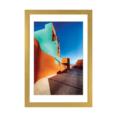 Soleil imprégné de soleil, Cabo San Lucas, Mexique - reproduction d'art mural - papier d'art encadré