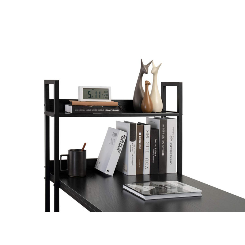 Duechle Metal Base Computer Desk, Black