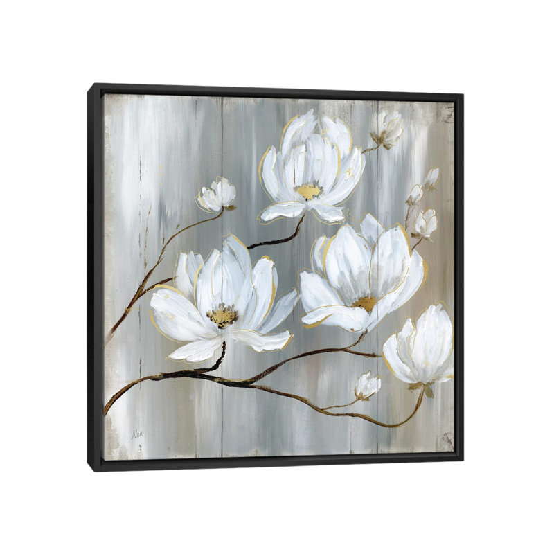 «Summer I», reproduction sur toile, H 18 po x l 18 po x P 1,5 po, Toile avec cadre noir, Pas de tapis
