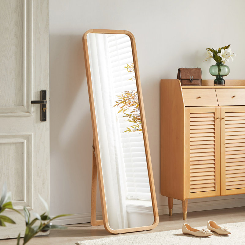 Solid Beech Wood Full Length Mirror