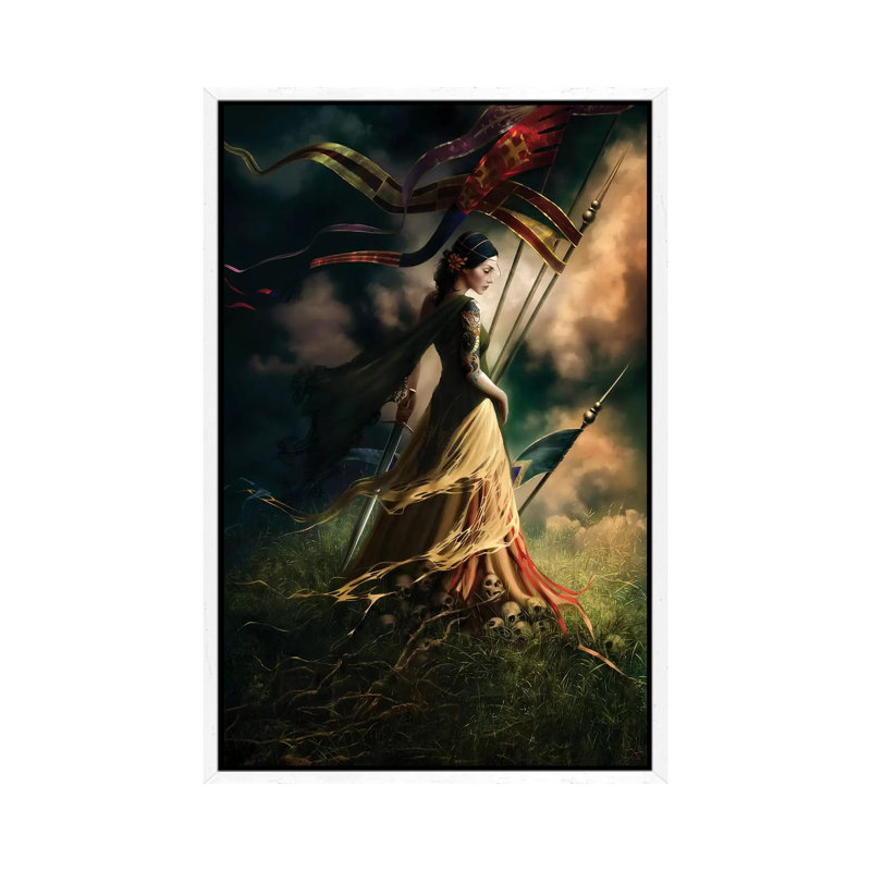 Eclat by Melanie Delon - Print on Canvas, White Framed, 66.04 cm H x 45.72 cm W