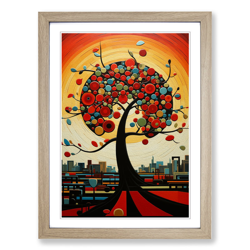 Apple Tree Constructivism - Framed Print