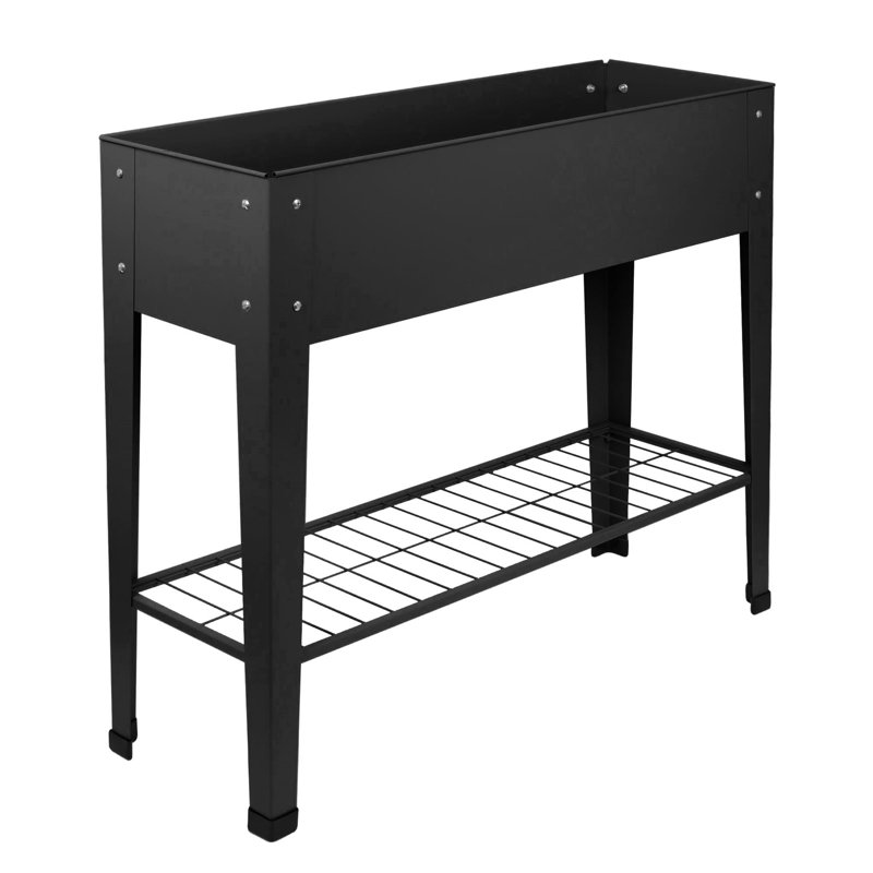 Metal Raised Garden Bed, 1, Black