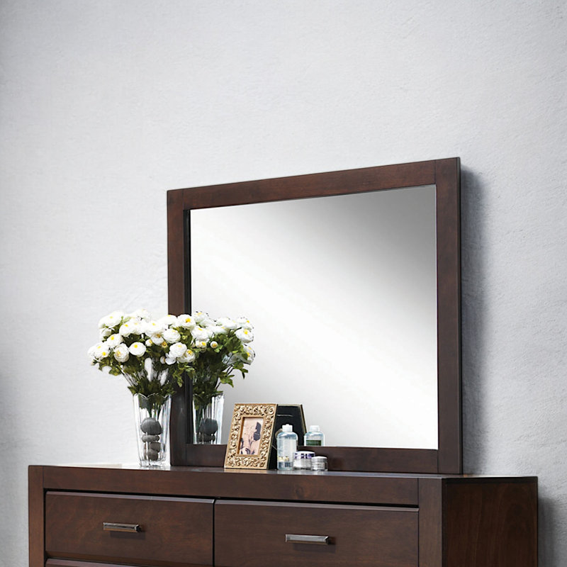 Miroir Flux en noyer