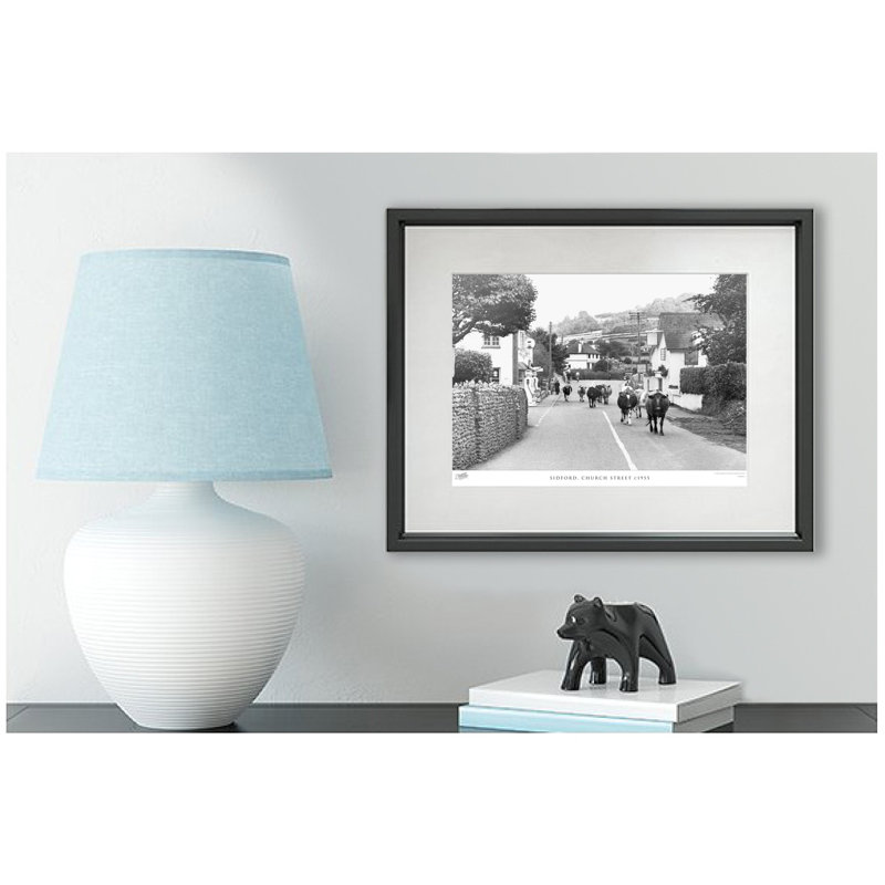 Sidford, Church Street C1955 by Francis Frith - Single Picture Frame Print, 60cm H x 80cm W x 2.3cm D