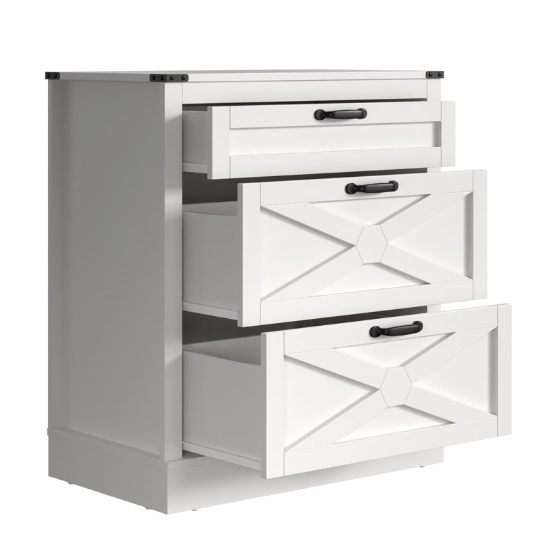 Commode 3 tiroirs en bois