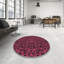 Tapis 100% à motifs lavables à la machine 2989 WSH-PAT2252-BRN-769058601