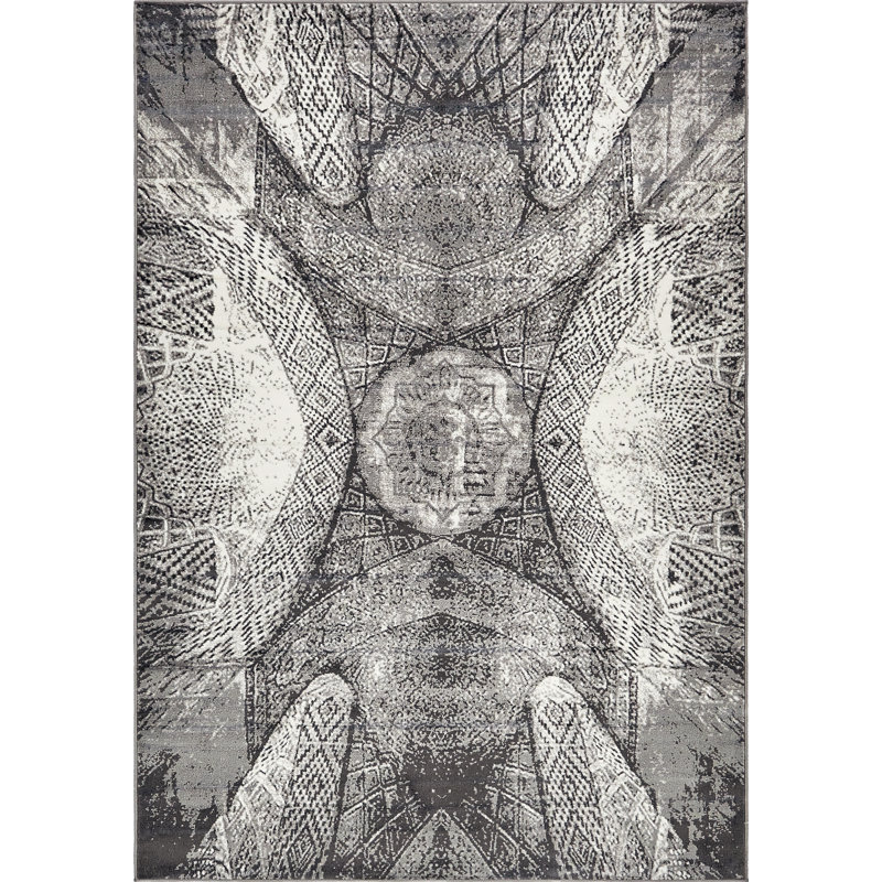 Affleck Geometric Indoor Rug, Rectangle 6'1" x 9'