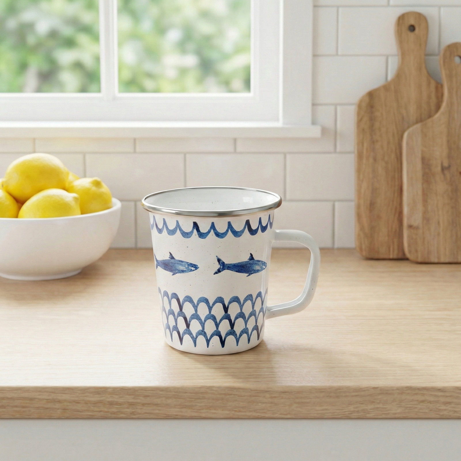 Fish Camp Enamel Mug