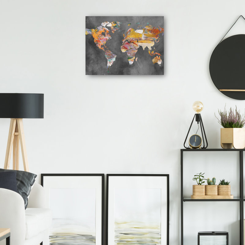 Global Colors by Studio Arts Canvas Art Print, 11" H x 14" W x 1.5" D, Wrapped Canvas