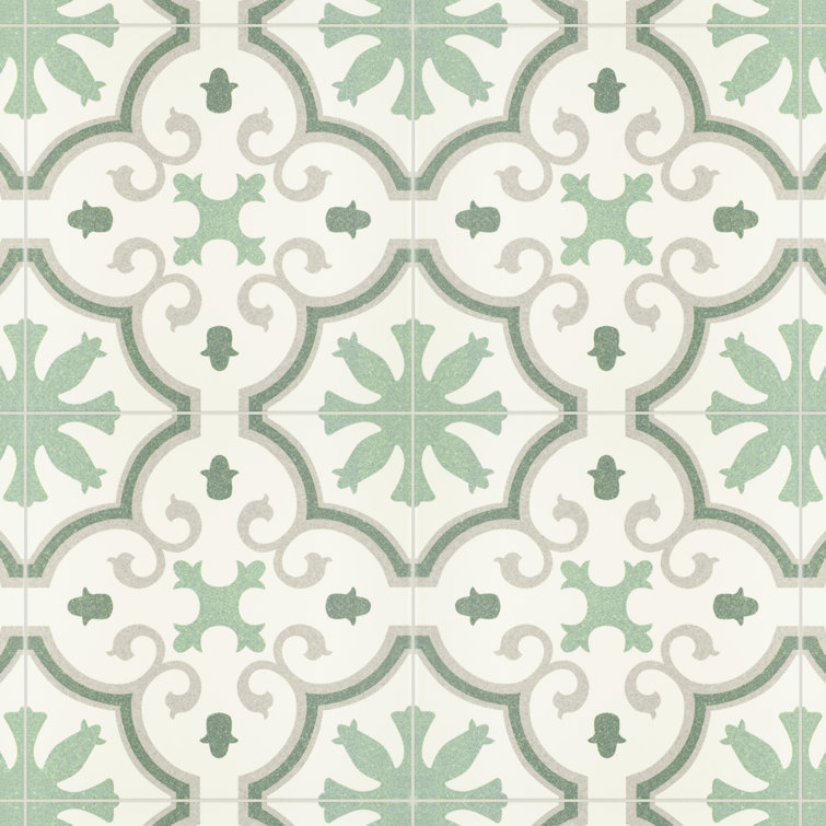 Monteca 10" x 10" Porcelain Patterned Wall & Floor Tile
